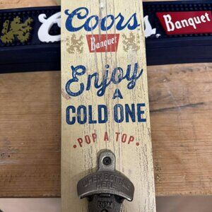 Coors Banquet Wall-Mounted Bottle Opener
